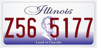 IL license plate Z565177