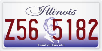 IL license plate Z565182