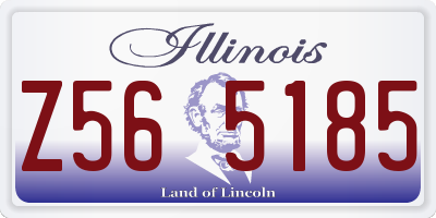 IL license plate Z565185