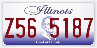 IL license plate Z565187