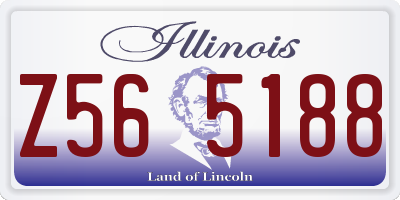 IL license plate Z565188