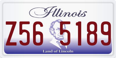 IL license plate Z565189