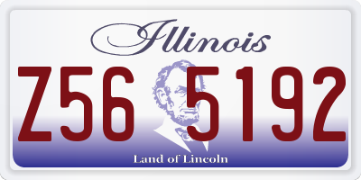 IL license plate Z565192