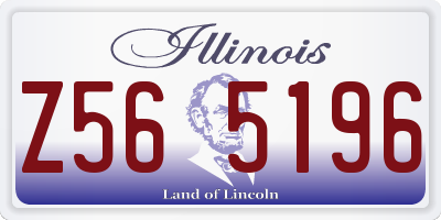 IL license plate Z565196