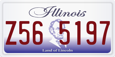 IL license plate Z565197