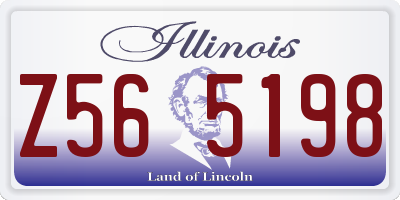 IL license plate Z565198