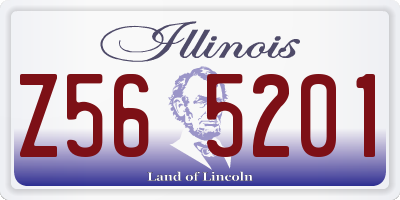 IL license plate Z565201