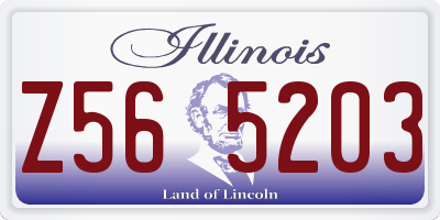 IL license plate Z565203
