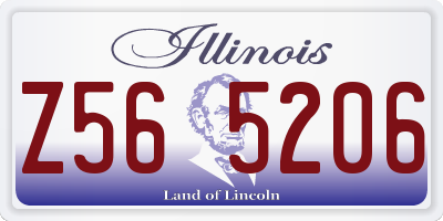IL license plate Z565206
