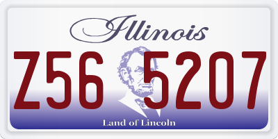 IL license plate Z565207