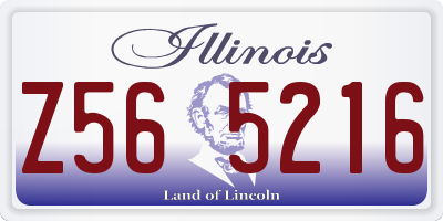 IL license plate Z565216