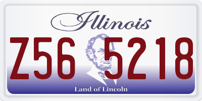 IL license plate Z565218