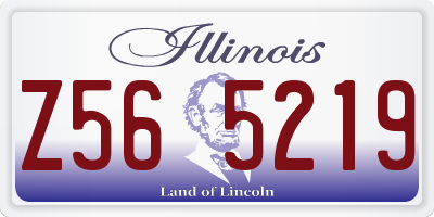 IL license plate Z565219
