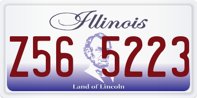 IL license plate Z565223