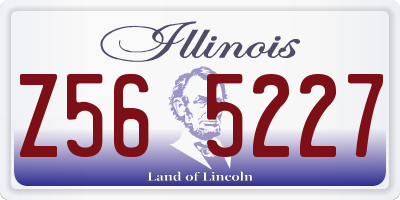 IL license plate Z565227