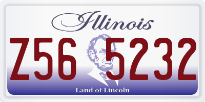 IL license plate Z565232