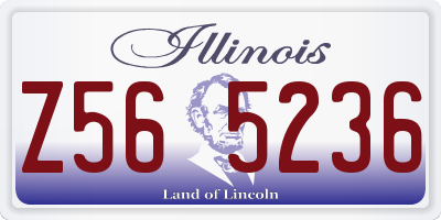 IL license plate Z565236