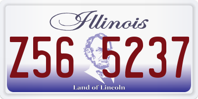 IL license plate Z565237