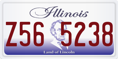 IL license plate Z565238