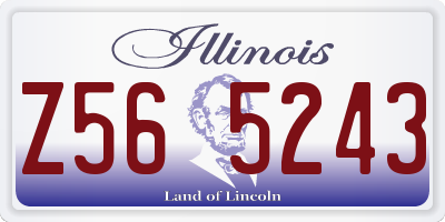 IL license plate Z565243
