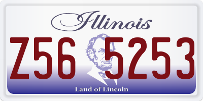 IL license plate Z565253