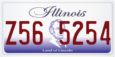 IL license plate Z565254
