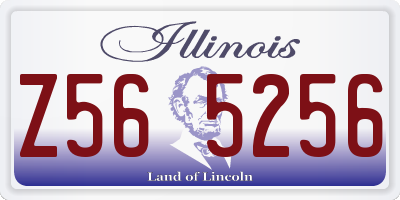 IL license plate Z565256