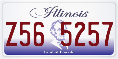 IL license plate Z565257