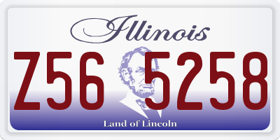 IL license plate Z565258