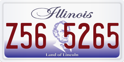 IL license plate Z565265