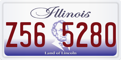 IL license plate Z565280