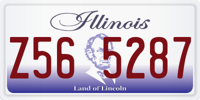 IL license plate Z565287