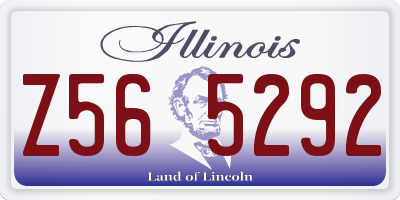 IL license plate Z565292