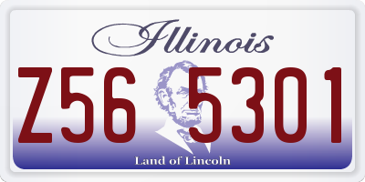 IL license plate Z565301