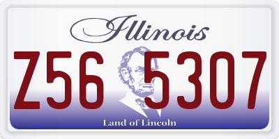 IL license plate Z565307