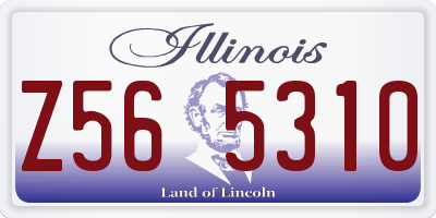 IL license plate Z565310