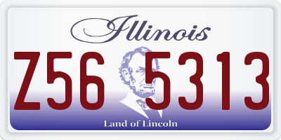 IL license plate Z565313