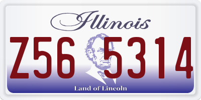IL license plate Z565314