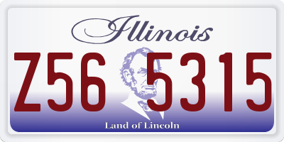 IL license plate Z565315