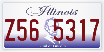 IL license plate Z565317