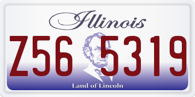 IL license plate Z565319