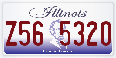 IL license plate Z565320