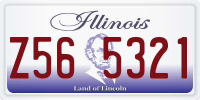 IL license plate Z565321