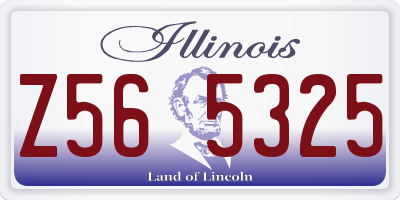 IL license plate Z565325