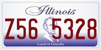 IL license plate Z565328