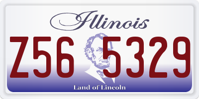 IL license plate Z565329