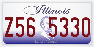 IL license plate Z565330