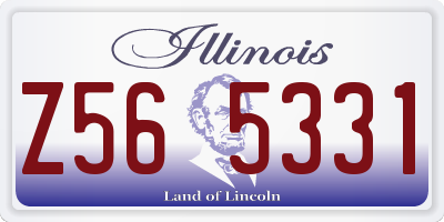 IL license plate Z565331