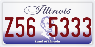 IL license plate Z565333