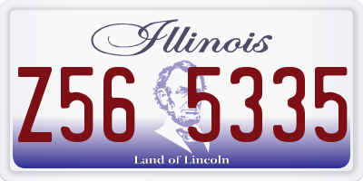 IL license plate Z565335